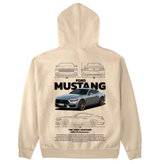 Moletom Básico Com Capuz Unissex Ford Mustang BLACK