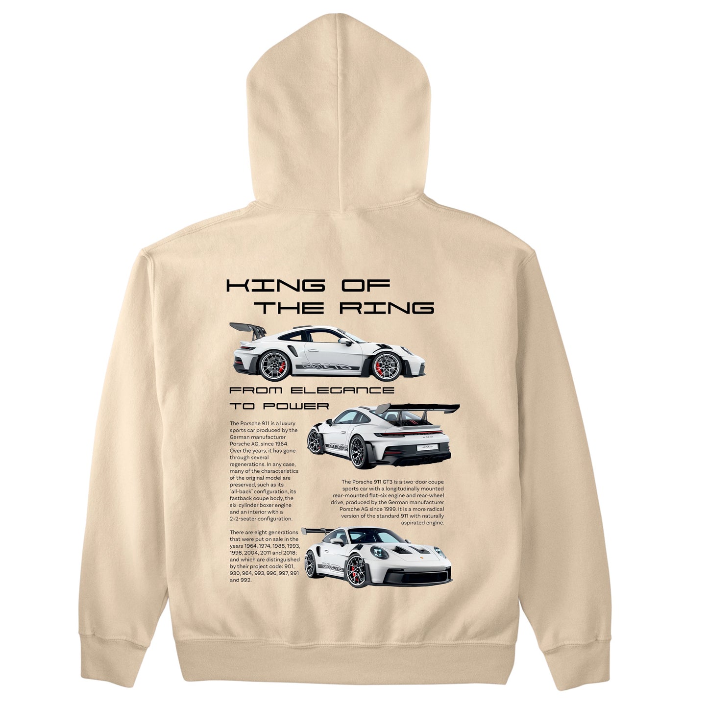 Moletom Básico Com Capuz Unissex Porsche 911 King PRETO