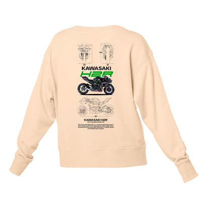 Moletom Gola Redonda Unissex Kawasaki H2R-PEROLA