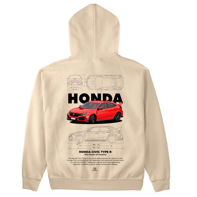 Moletom Básico Com Capuz Unissex Honda Civic Type R W-PEROLA