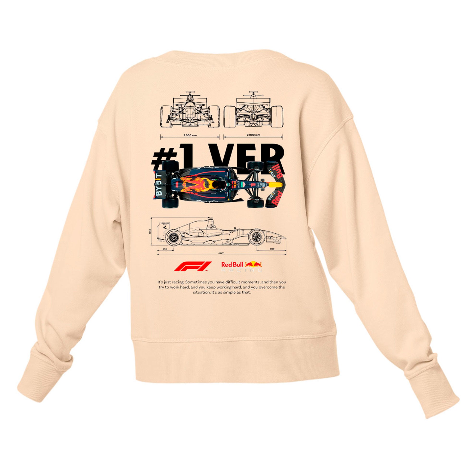 Moletom Gola Redonda Unissex F1 Red Bull CAR TEMPLATE-PÉROLA