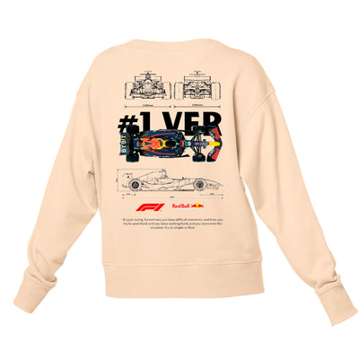 Moletom Gola Redonda Unissex F1 Red Bull CAR TEMPLATE-PÉROLA