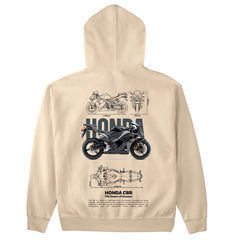 Moletom Básico Com Capuz Unissex Honda CBR Template 3 G