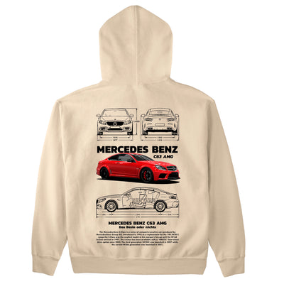 Moletom Básico Com Capuz Unissex Mercedes Benz C 63 black