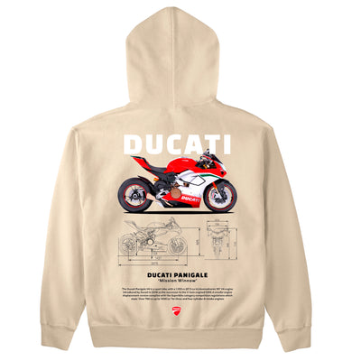 Moletom Básico Com Capuz Unissex Ducati Panigale W-PEROLA