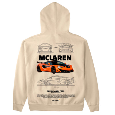 Moletom Básico Com Capuz Unissex Mclaren 720S ORANGE