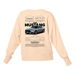 Moletom Gola Redonda Unissex Ford Mustang BLACK