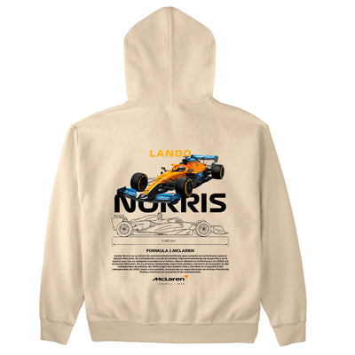 Moletom Básico Com Capuz Unissex Lando Norris WHITE