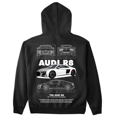 Moletom Básico Com Capuz Unissex Audi R8