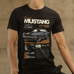 Camiseta Básica Unissex Ford Mustang