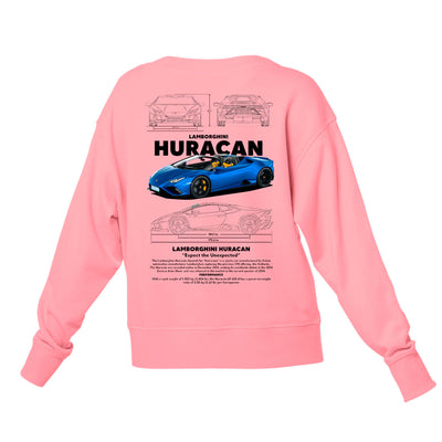 Moletom Gola Redonda Unissex Lamborghini Huracan W-ROSA BEBE