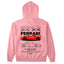 Moletom Básico Com Capuz Unissex Ferrari F8 Tributo - WHITE-ROSA BEBE