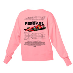 Moletom Gola Redonda Unissex Ferrari Fórmula 1 TEAM