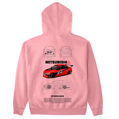 Moletom Básico Com Capuz Unissex Mitsubishi Lancer R