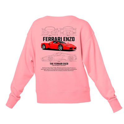 Moletom Gola Redonda Unissex Ferrari Enzo W-ROSA BEBÊ