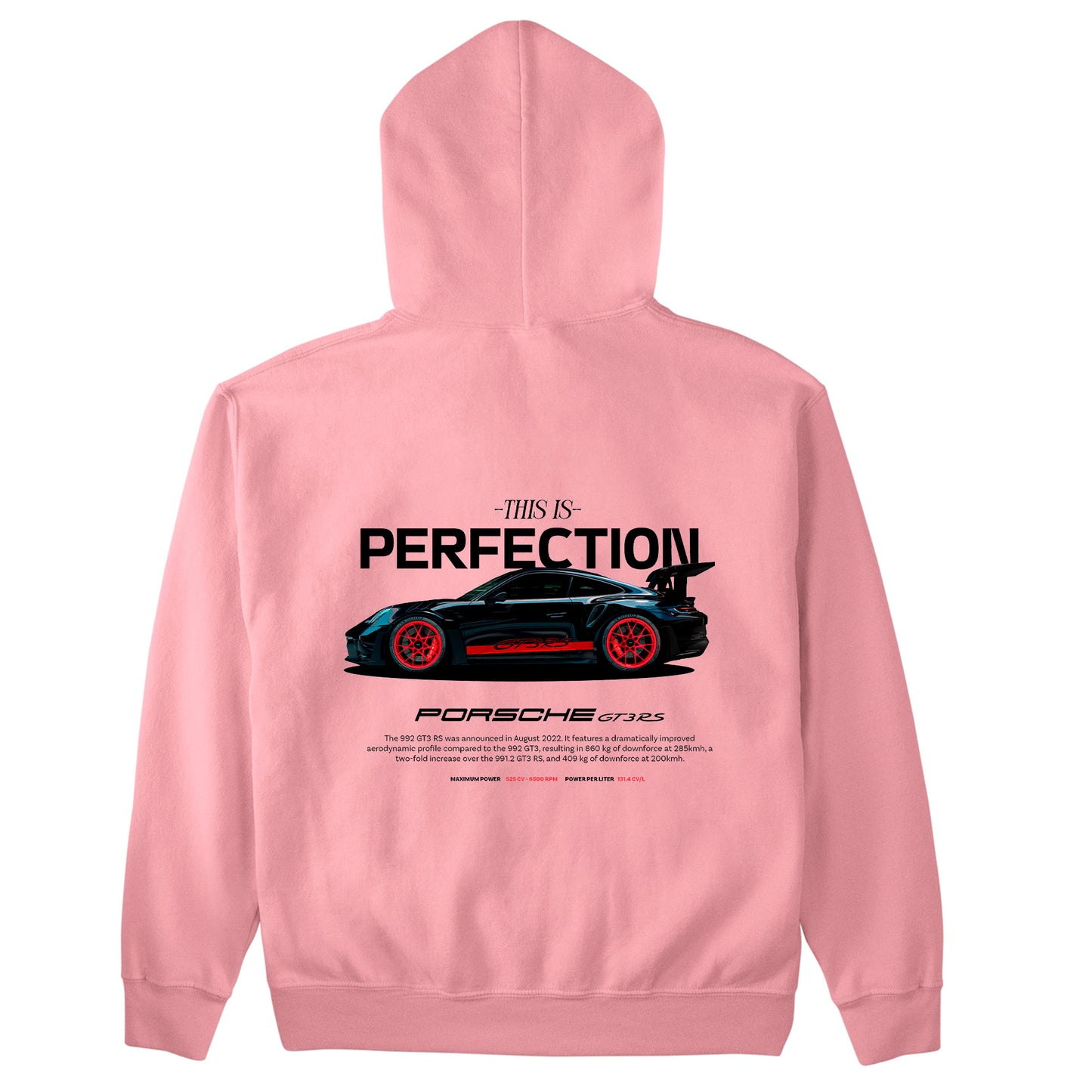 Moletom Básico Com Capuz Unissex Porsche 992 BLACK