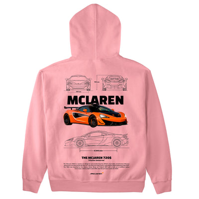 Moletom Básico Com Capuz Unissex Mclaren 720S ORANGE