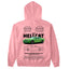 Moletom Básico Com Capuz Unissex Dodge Charger SRT HELLCAT-ROSA BEBE