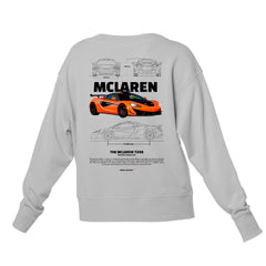 Moletom Gola Redonda Unissex Mclaren 720S ORANGE