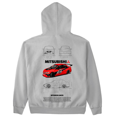 Moletom Básico Com Capuz Unissex Mitsubishi Lancer R