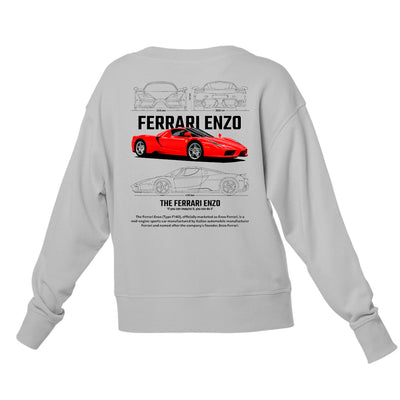 Moletom Gola Redonda Unissex Ferrari Enzo W-CINZA