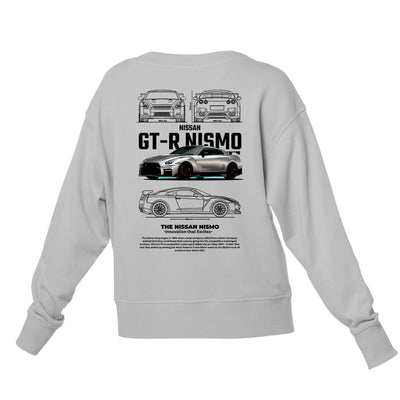 Moletom Gola Redonda Unissex GT-R NISMO-CINZA