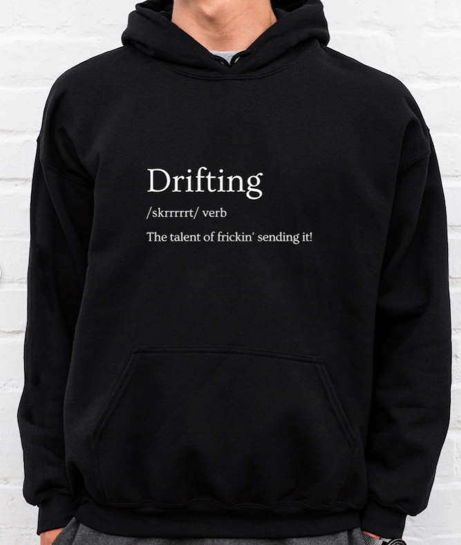 Moletom Canguru Unissex Drifting-PRETO