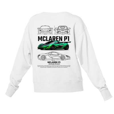 Moletom Gola Redonda Unissex Mclaren P1 VERDE W