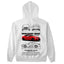 Moletom Básico Com Capuz Unissex Mercedes Benz C 63 black-BRANCO