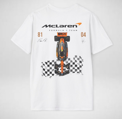 Camiseta Básica Unissex Formula 1 Team- branco