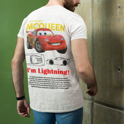 Camiseta Básica Unissex Lightning Mcqueen