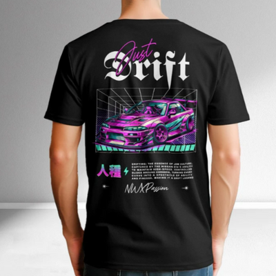 Camiseta Básica Unissex Just Drift - preto