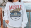 Moletom Gola Redonda Unissex Muscle Car- branco